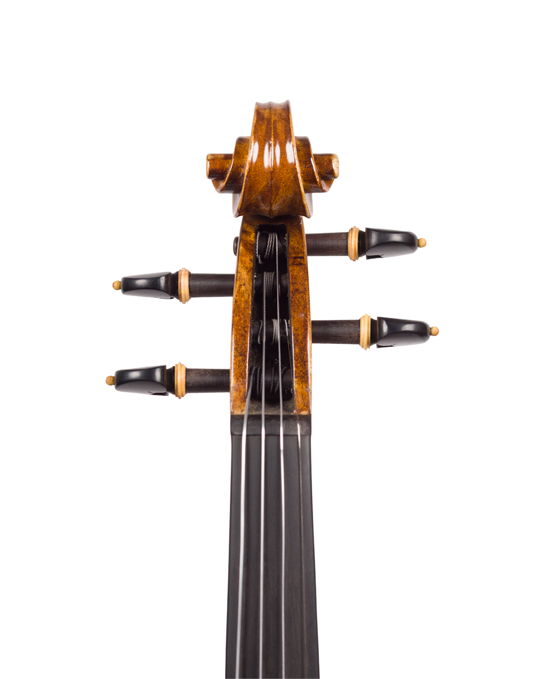 Violino feito a mão modelo strad, fundo inteiro